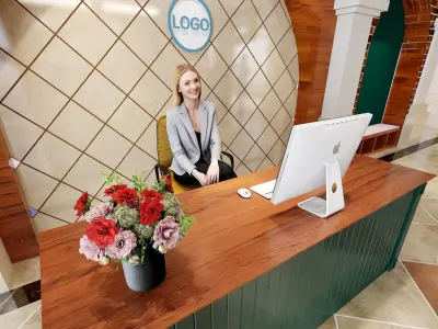 library for children books - book store - Kindergarten Hall Low-poly 3D model