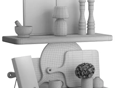 Kitchen decor 03 3D model