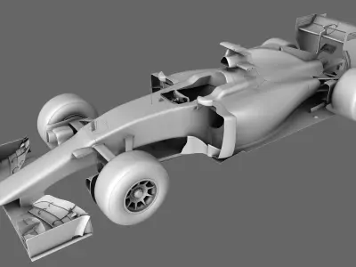 F1 Ferrari SF15-T Formula 2015 3D model