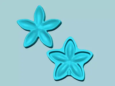 Jasmine Flower Mold - Artificial EVA Molding 3D print model