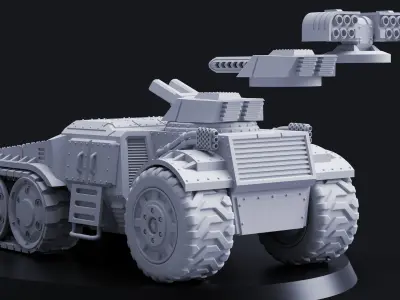 Rapid Deployment Assault Rover - Mutant Militia 3D print model