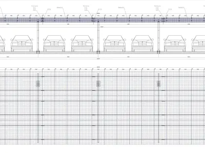67 kWp Solar Carport Project Type 2 3D model