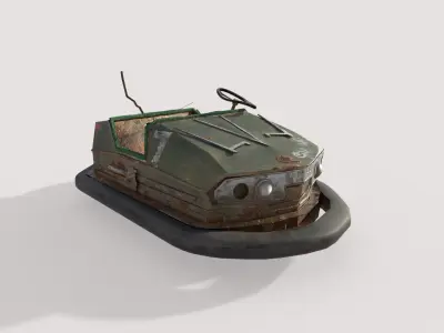 Abandoned Pripyat Bumper Car-Dodgem Car 6  3D model