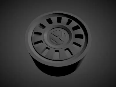 VOLKSWAGEN UP OEM scalable and printable rims 3D print model