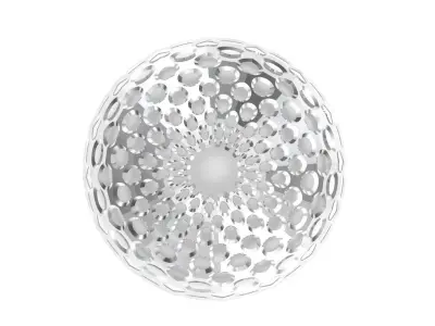 Perforated pointed dome geodesic dome engineering architecture 3D model