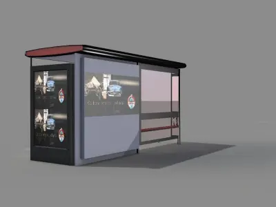 ponto de onibus Ingles 3D model