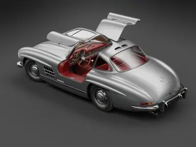 1954 Mercedes 300SL 3D model