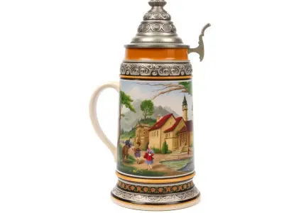 Decorative Beer Stein model pack Low-poly 3D model