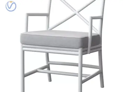 Lincoln brooks La Cruz Carver Chair Outdoor 3D model