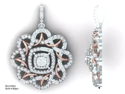Luxury pendant for 3D printing 3D print model order