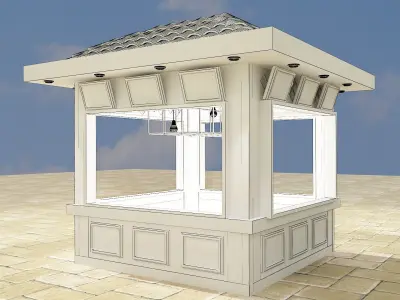 Booth Exhibition Stand a338 3D model