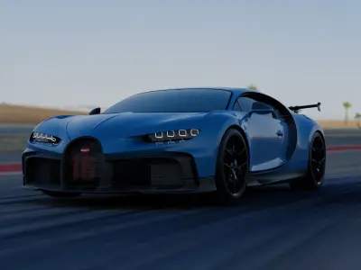 bugatti chiron Pur sport 3D model