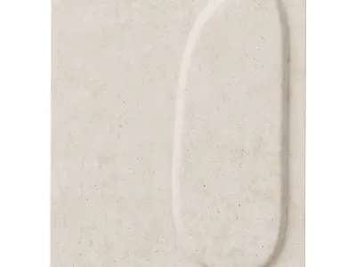 Mirta beige papier mache wall hangings by Kave home 3D model