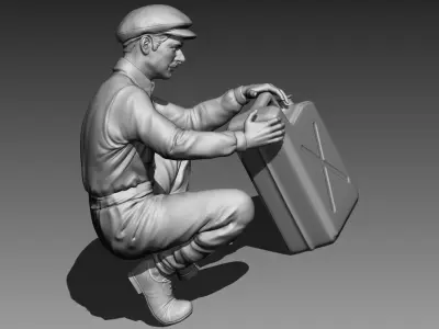 CAR MECHANIC VINTAGE 3D print model