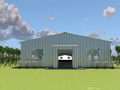 Compact Metal Structure House Design A78 3D model