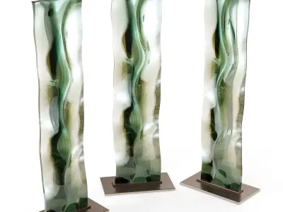 Toshio Iezumi M051115 glass art Low-poly 3D model