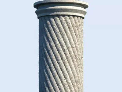 Classic column 3D model  3D model