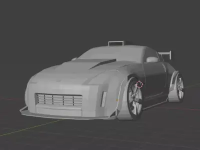 Nissan 350Z Burdor Shadow design bodykit 3D model