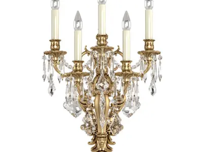 Crystal Wall Sconce Zanaboni 3D model