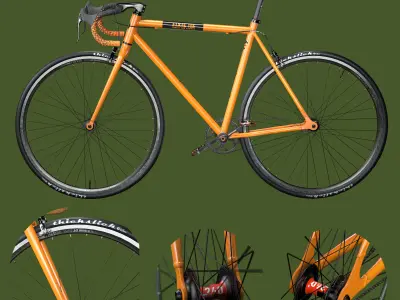 Fixed bike 3D model
