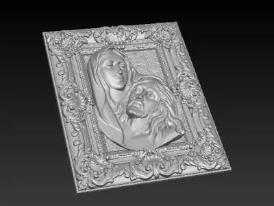 Jesus Christ maria New 3D print model