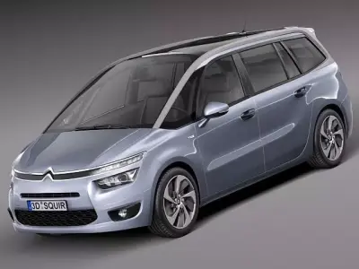 Citroen Grand C4 Picasso -2014 3D model