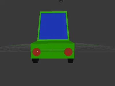 Cartoon Car 3D model 36