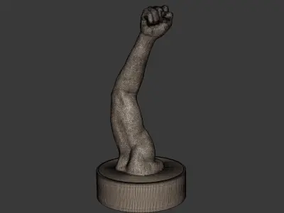 Hand - Fist - Arm Figurine -- Ready for 3D Printing 3D print model