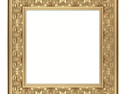 Classic Frame and Mirror 079 Low-poly 3D model