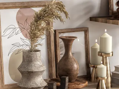 Decoration shelf 02 3D model