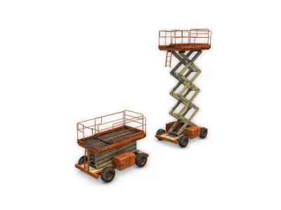 Scissor Lift Low-poly 3D model