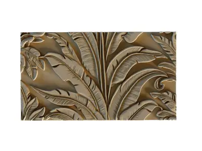 mural decor set wall panel 11 3D model