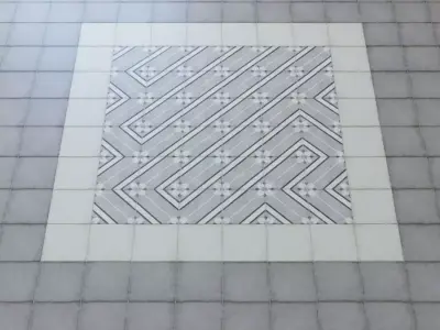 Porcelain tile collection EQUIPE ART NOUVEAU  EKIPE AR NUVO  3D model