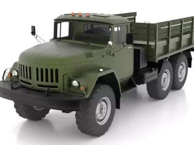 ZiL-131 Truck highpoly 3D model