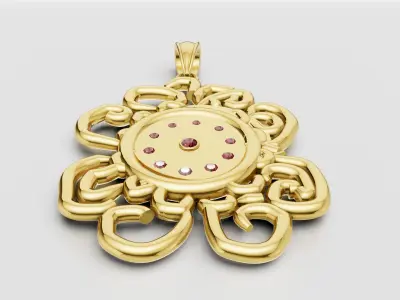 GOLD 3D PENDANT  3D print model