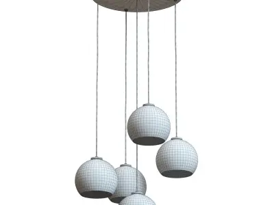 Crate and Barrel - Arren Round Pendant 3D model