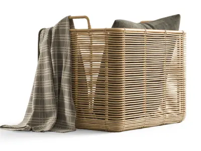 Vivi vincent sheppard rattan basket 3D model