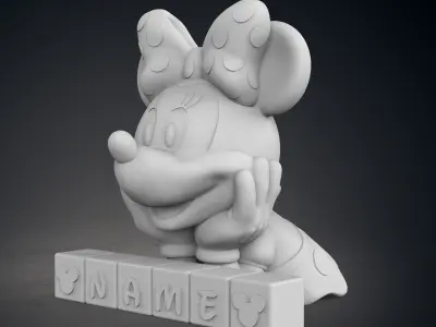 Minnies Letter Blocks 3D print model