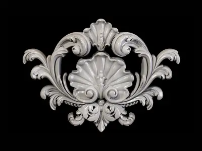 Classic carved 064 3D model