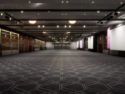 Korea Coex Exhibition Grand Ballroom 3D model