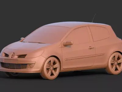 Renault Clio lll 3D print model