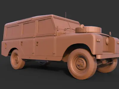 Land Rover 109 LWB 3D print model