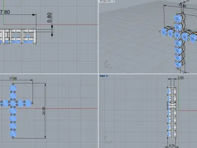 Cross Pendant 80044 3D print model