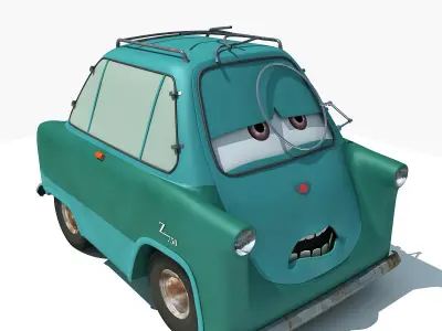 Cars 2 Movie - Professor Z 3D model