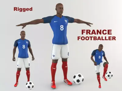 France footballer 3D model