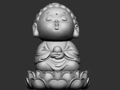baby buddha 3D print model