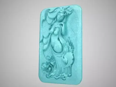 Carving Woman in the Nature 3D print model