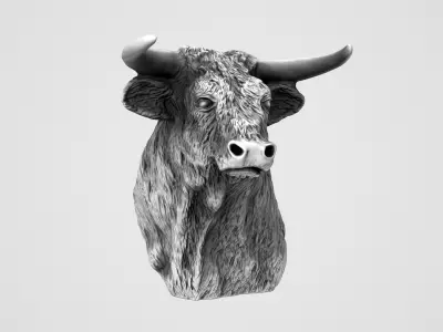 El Toro - The Bull Statue 3D model