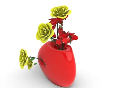 contemporary style flower vase stl files verified 3D print model