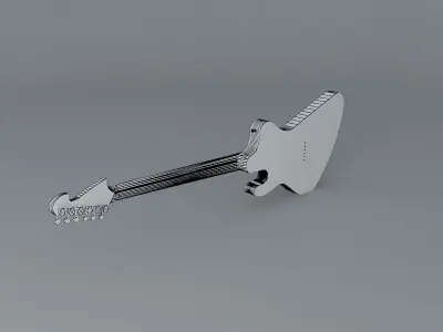50's/60's retro guitar Free 3D model